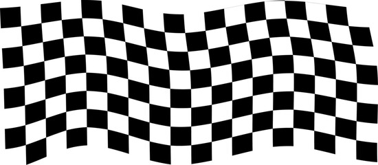 Racing  Checkered flag  vector icon on white background.