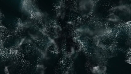 Abstract Nebula of White Particles on Dark Background A Cosmic Dust Cloud Simulation visually stunning