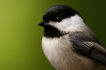 Fototapeta premium Chickadee in Focus for Bird Photography Tutorials