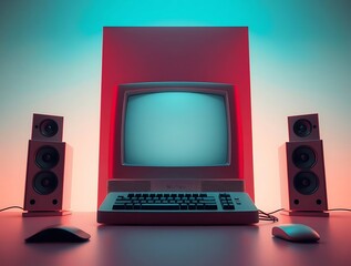 Retro computer setup