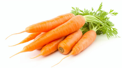 Carrots isolated on white background 
