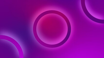 Abstract purple gradient background with glowing circles for modern design projects