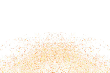 Elegant gold confetti border on a black background perfect for invitations and designs
