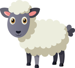 vector illustration of sheep