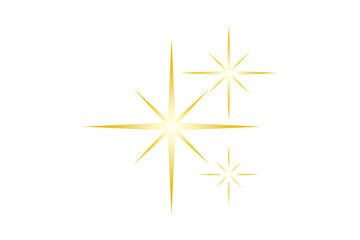 Gold starbursts against a black background perfect for holiday themes or celestial designs