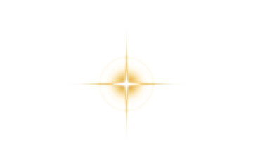 Golden compass rose or starburst illustration against a black background ready for design use