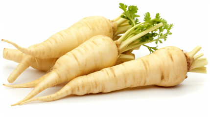 Radishes isolated on white background