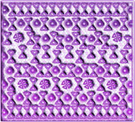 seamless geometric, flower pattern Design, 3D Wall-Art background