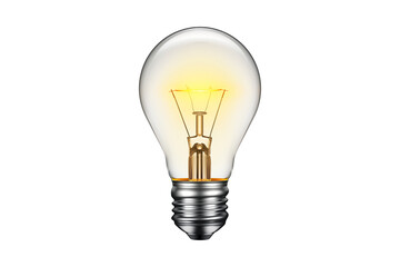 Illuminated classic light bulb on black background concept for energy and creative thinking
