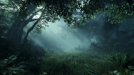 Fototapeta premium 热带植物在阳光中自由生长高分辨率图片