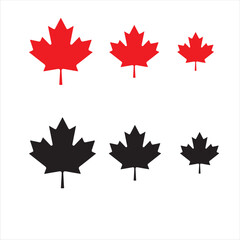 Obraz premium canadian flag set, canadian maple leaves, leaf, maple, autumn, canada, flag, 