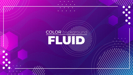 Futuristic Abstract Geometric Liquid Gradient Background with 3D Shapes and Fluid Blobs in Vibrant Purple, Blue, and Pink Tones for Modern Design Projects