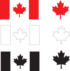 canada flag set