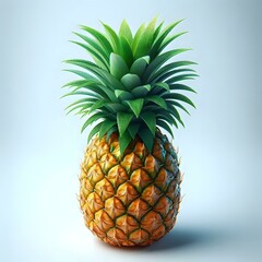 pineapple on a white background