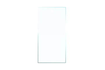 Simple rectangular blank tag design featuring two perforated holes for product labeling