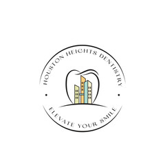 city dentist logo design, city dentistry logo, houston heights logo