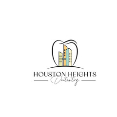city dentist logo design, city dentistry logo, houston heights logo