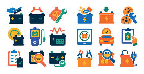 Battery Service Icons