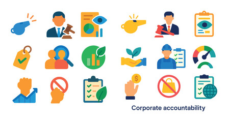 Corporate Accountability Icons