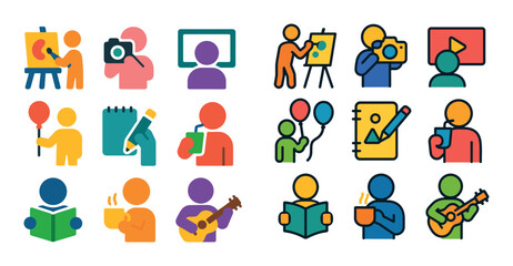 Colorful Leisure Icons