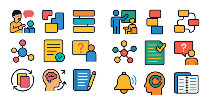 Colorful Learning Icons