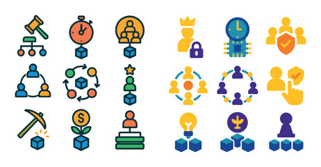 Colorful Consensus Icons