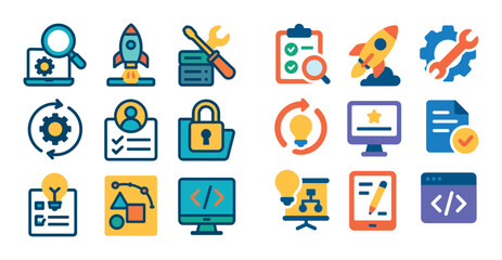 Colorful Project Phase Icons