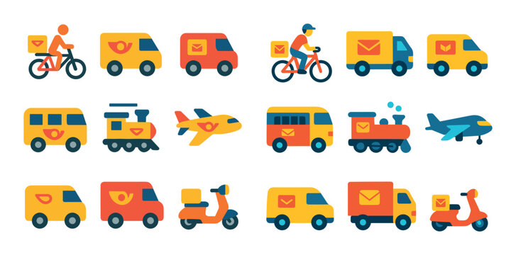 Postal Vehicle Icons