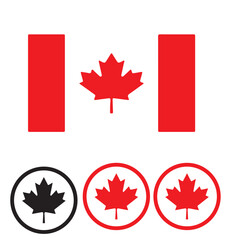 Obraz premium canada flag icon, canada, flag, leaf,made in canada , maple, symbol, icon, illustration,
