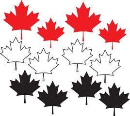 canada flag icon, canada, flag, leaf,made in canada , maple, symbol, icon, illustration,