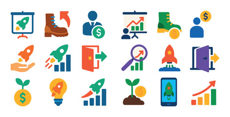 Startup Growth Icons