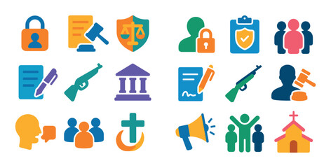 Constitutional Rights Icons