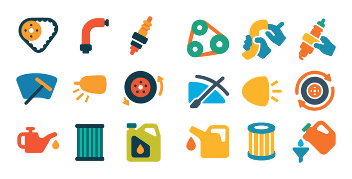 Routine Maintenance Icons