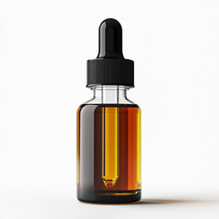 close up of Baobab oil liquid on white background