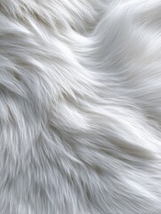Obraz premium white wild fur texture. Abstract background and texture for design