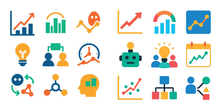 Forecasting Methods Icons