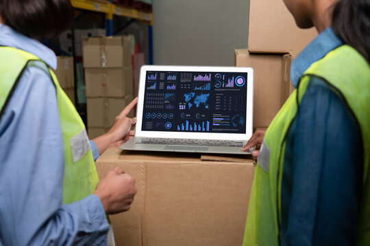 Business data dashboard provide business intelligence analytic for marketing strategy planning snugly with big data set to analyze customer demands and foreseeing business future