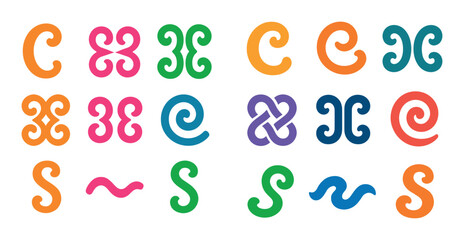 Colorful Scroll Icons