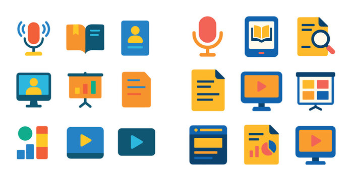 Colorful Content Icons