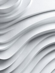 White paper texture, curved design, interior wall, abstract background, design element