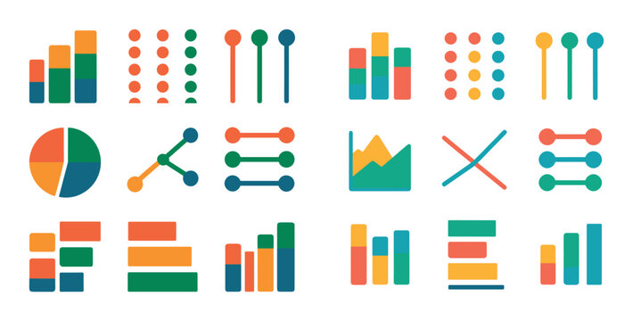 Colorful Chart Icons