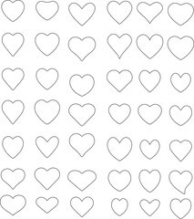 heart, love, valentine, hearts, shape, symbol, vector, pink, day, illustration, icon