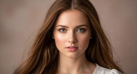 Naklejka premium Portrait of a young woman