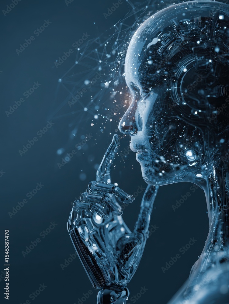 Poster artificial intelligence, knowledge expertise intelligence learn. technology and engineering. online 