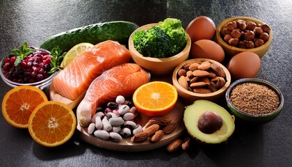 potassium rich foods healthy diet assortment