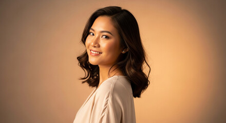 Portrait of a young beautiful woman
