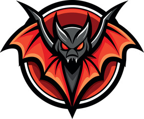 Modern Bat Logo – Abstract Night Animal Icon for Company Branding