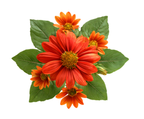 Neon Floral Theme Featuring Tithonia Centerpiece