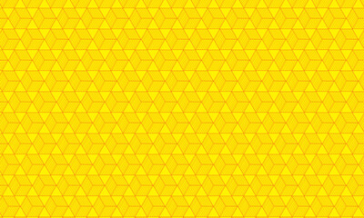 Seamless Yellow Honeycomb Pattern with Hexagon Texture and Sweet Beehive Design