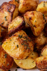 Crispy roast potatoes.